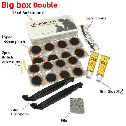 Brand New Bike Bicycle Flat Tire Repair Kit Tool Set Kit Patch Rubber Portable Fetal Best Quality Cycling Free Shipping